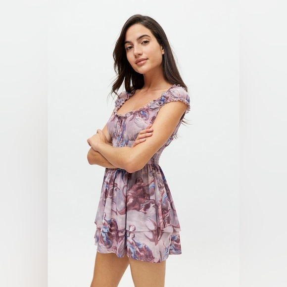 Urban Outfitters Rosie Mesh Romper - Picture 2 of 6